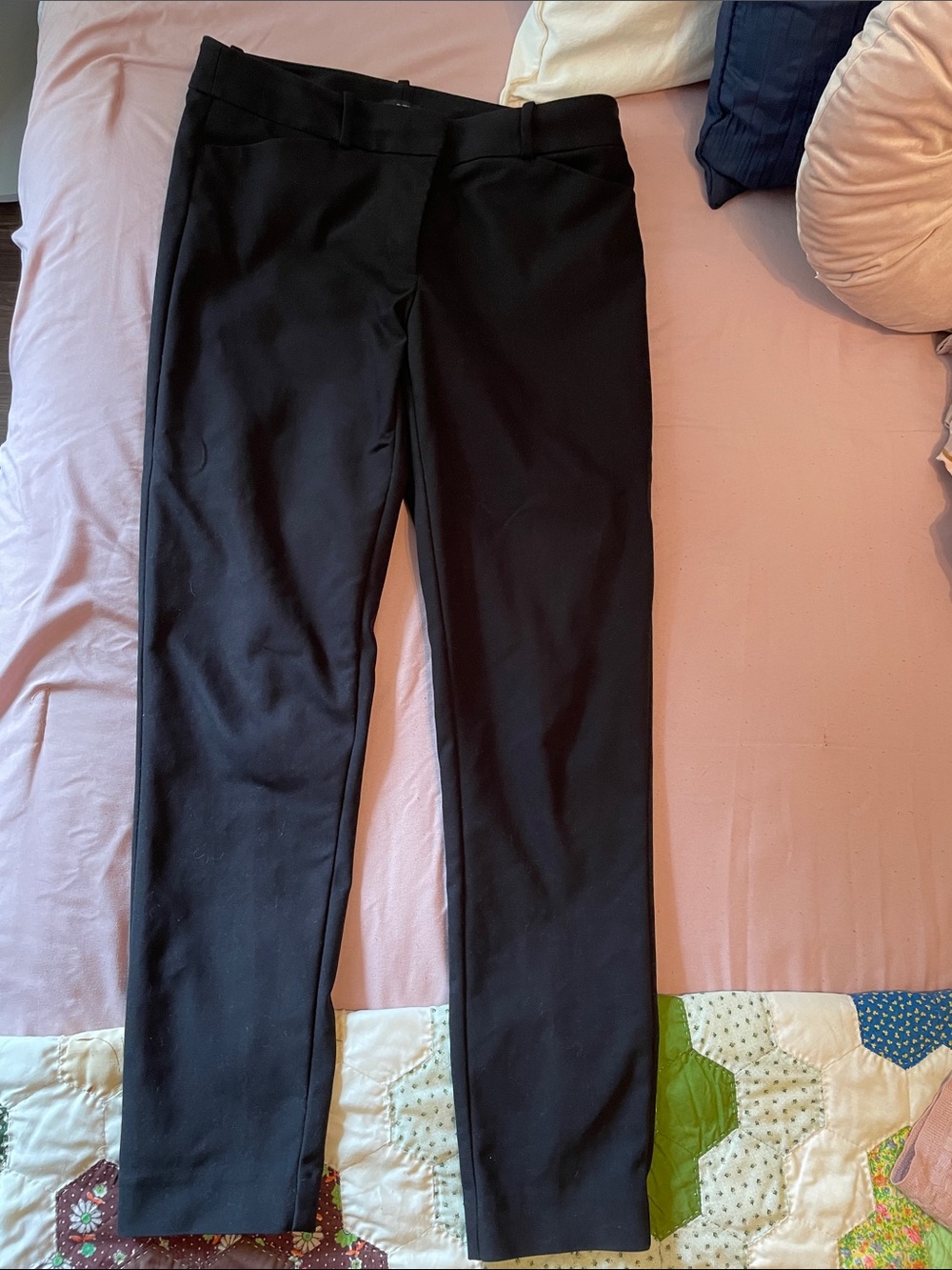 LOFT Black Cropped Dress Pants